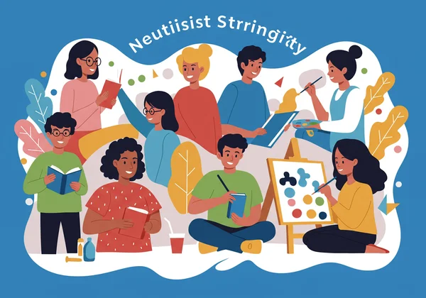 Diverse individuals celebrating unique autistic strengths