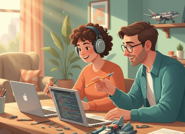 Autistic friends bonding over shared interests