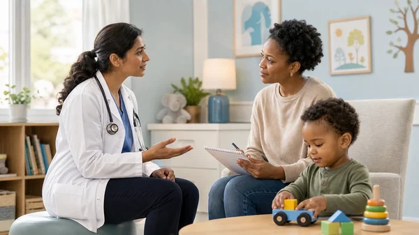 Pediatric visit conversation